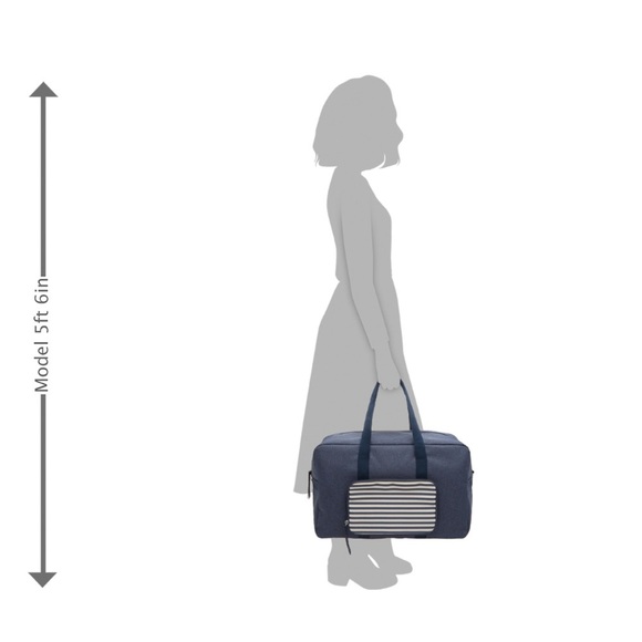 Navy Blue Weekender Bag - Picture 5 of 6